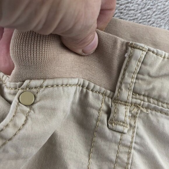 Lee Womens Cargo Pants Size 10M Relaxed Fit Beige Straight Leg Elastic Waist Tan - Picture 9 of 16